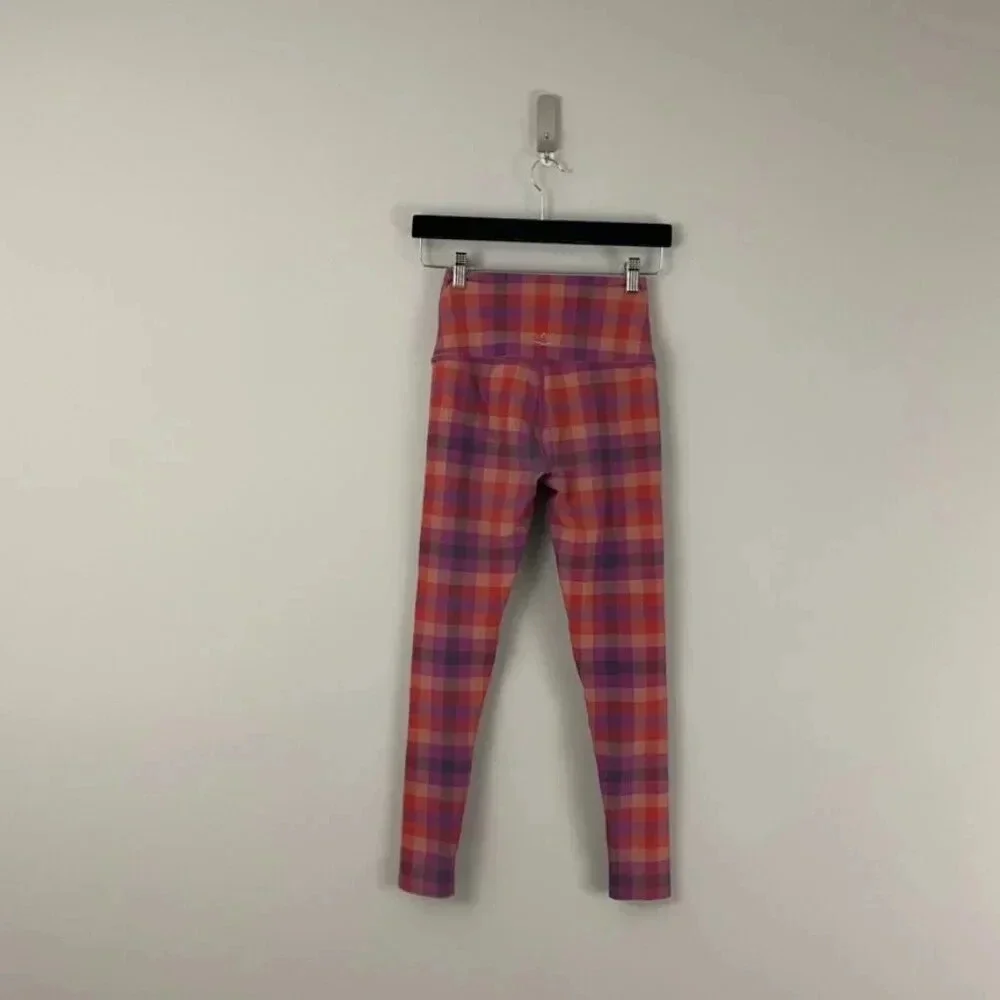 Beyond Yoga SoftMark Caught in The Midi Leggings in Chai Winter Check Size Small_2